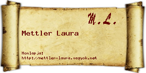 Mettler Laura névjegykártya